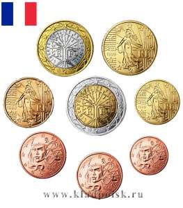 Набор монет Евро Франция