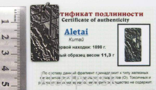 Подвеска из метеорита Aletai