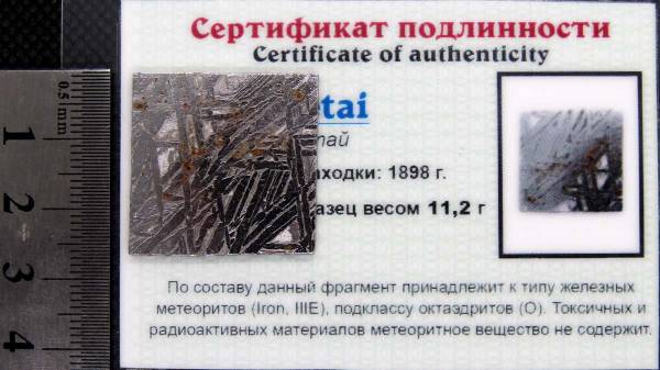 Спил метеорита Aletai Спил метеорита Aletai