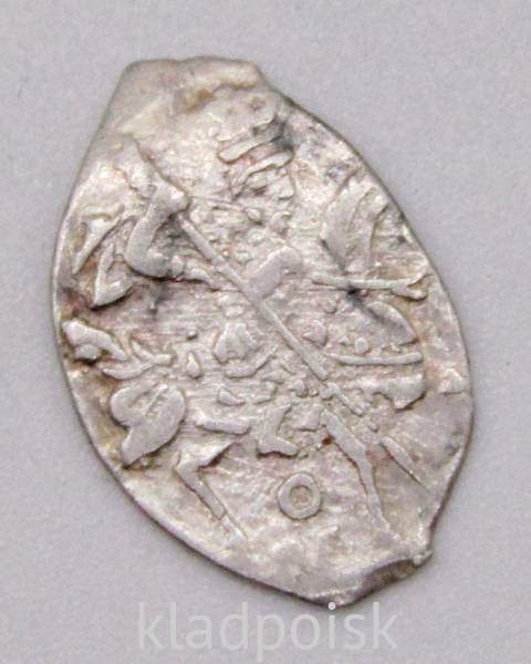 Копейка серебро Борис Федорович Годунов (чешуя), 1598-1605 гг. Московский денежный двор, ГКХ-164, арт 2 Копейка серебро Борис Федорович Годунов (чешуя), 1598-1605 гг. Московский денежный двор, ГКХ-164, арт 2