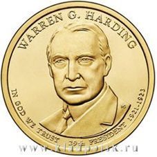 Монета 1 доллар США (2014) 29-ый Президент Уоррен Гардинг