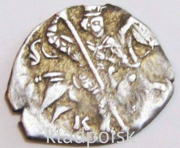 Копейка (чешуя) серебро Иван IV Васильевич Грозный 1533-1584 гг., Новгородский денежный двор, К/ВА, КГ-87, арт 7 Копейка (чешуя) серебро Иван IV Васильевич Грозный 1533-1584 гг., Новгородский денежный двор, К/ВА, КГ-87, арт 7