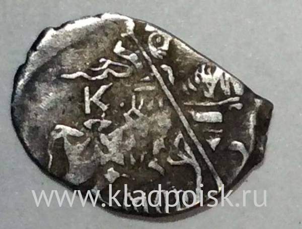 Копейка серебро Михаил Фёдорович (чешуя), 1613-1645 гг. Москва Арт. 22