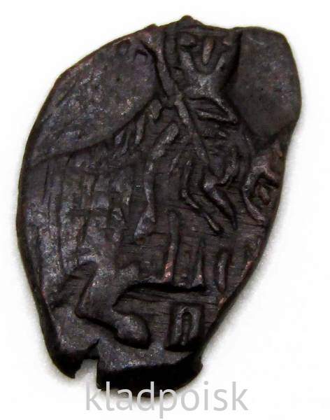 Копейка медь Алексей Михайлович (чешуя), 1655-1663 гг. Медный бунт, Псков