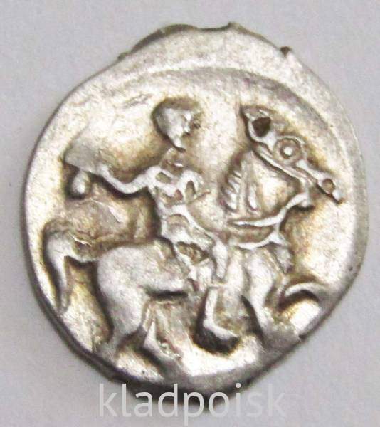 Денга Иван IV Васильевич Грозный (чешуя), серебро, 1533-1584 г., КГ-43, арт 1 Денга Иван IV Васильевич Грозный (чешуя), серебро, 1533-1584 г., КГ-43, арт 1