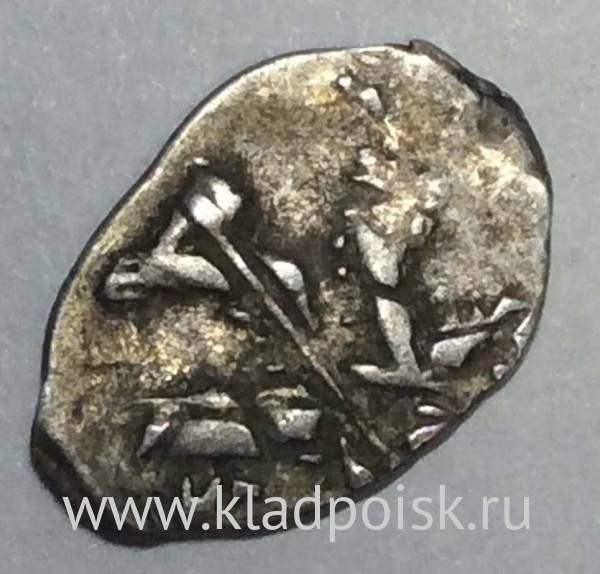 Копейка серебро Михаил Фёдорович (чешуя), 1613-1645 гг. НГ - Новгородский денежный двор, арт 3