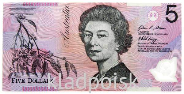 Банкнота 5 долларов Австралия 2002-2012 гг. Банкнота 5 долларов Австралия 2002-2012 гг.