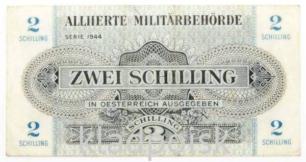 Банкнота 2 шиллинга 1944 года Австрия