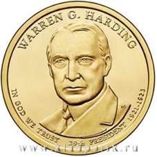 Монета 1 доллар США (2014) 29-ый Президент Уоррен Гардинг