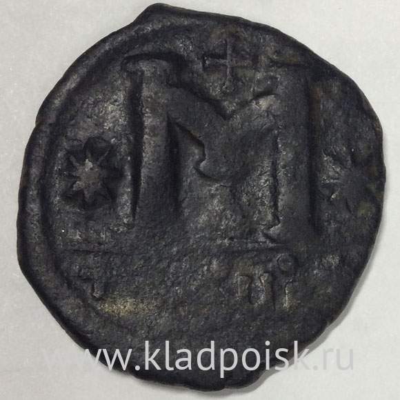 Монета Византии Фоллис (40 нумиев) Юстиниан I 526-539 гг. Антиохия
