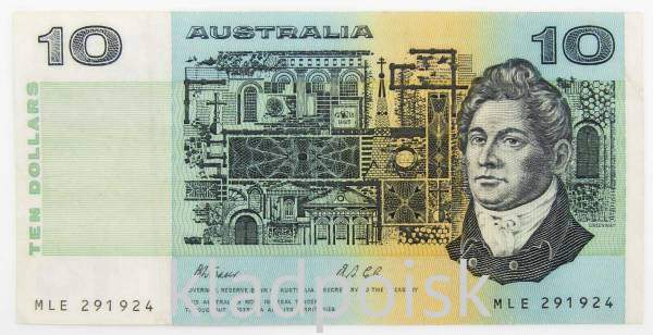 Банкнота 10 долларов Австралия 1981 года