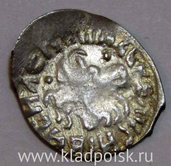 Денга Василий II Васильевич «Тёмный», серебро, Всадник/строчник, арт 2 Денга Василий II Васильевич «Тёмный», серебро, Всадник/строчник, арт 2