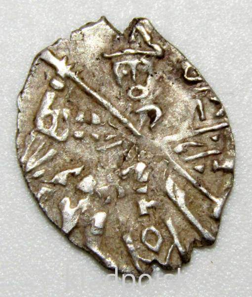 Копейка серебро Михаил Фёдорович (чешуя), 1613-1645 гг. Москва Арт. 17