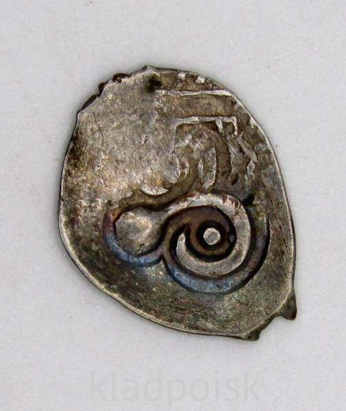 Денга Удельное княжество Рязанское, князь Федор Олегович, XV век, серебро