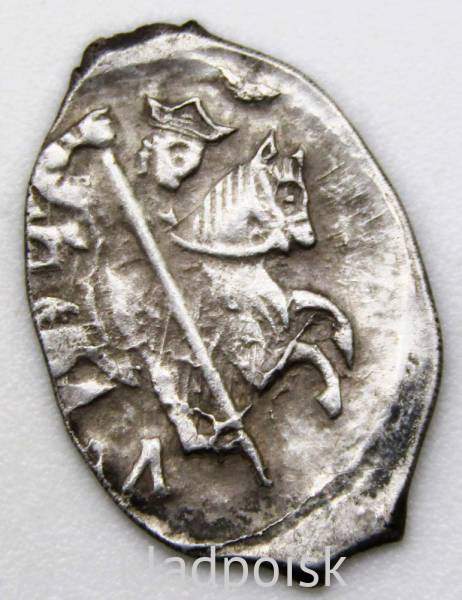 Копейка (чешуя) серебро Иван IV Васильевич Грозный 1533-1584 гг., Новгородский денежный двор, АЛ