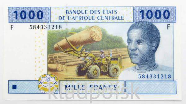 Банкнота 1000 франков 2002 года Центральноафриканская Республика Банкнота 1000 франков 2002 года Центральноафриканская Республика