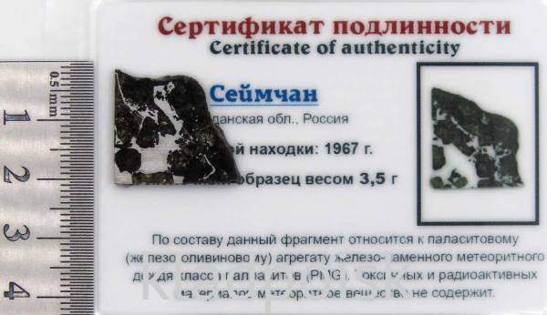 Спил метеорита Сеймчан арт 18