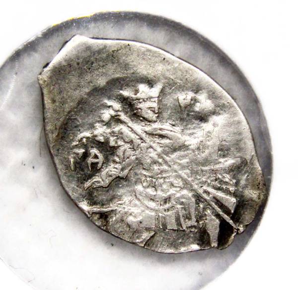 Копейка серебро Фёдор II Борисович Годунов (чешуя), 1605 г. Московский денежный двор