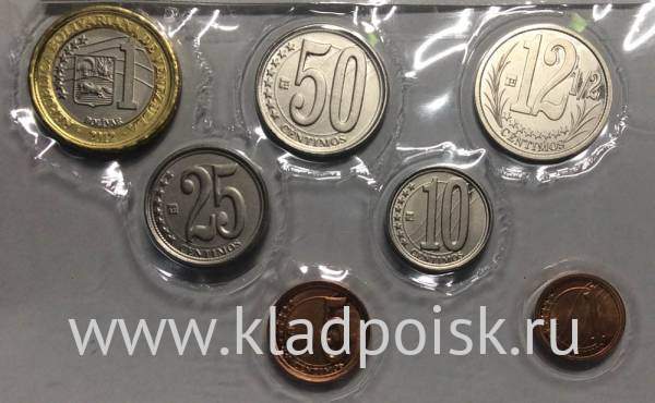 Набор регулярных монет Венесуэлы 2007-2012 гг, 7 монет