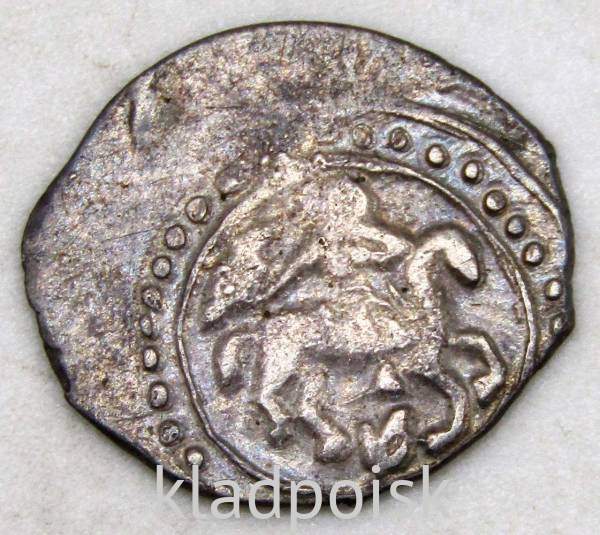 Денга Василий II Васильевич «Тёмный», серебро, Москва