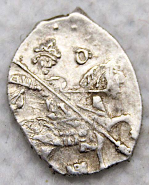 Копейка серебро Борис Федорович Годунов (чешуя), 1598-1605 гг. Московский денежный двор (арт 8)