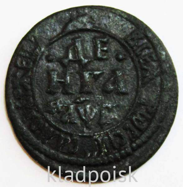 Монета денга Российской Империи 1703 (Петр I) Монета денга Российской Империи 1703 (Петр I)