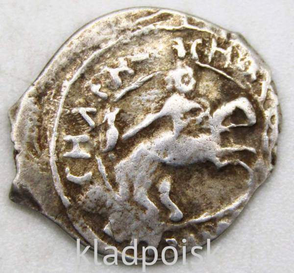 Денга 1415 г. Василий Дмитриевич, серебро, Москва