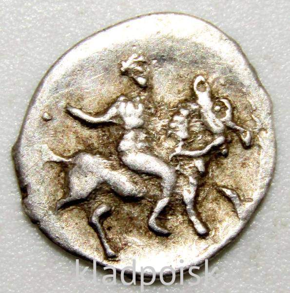 Денга Иван IV Васильевич Грозный (чешуя), серебро, Тверь, арт 9 Денга Иван IV Васильевич Грозный (чешуя), серебро, Тверь, арт 9