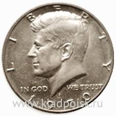 Монета 50 центов США «Кеннеди» 1970 г. Серебро 400 пр. Монета 50 центов США «Кеннеди» 1970 г. Серебро 400 пр.