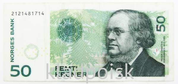 Банкнота 50 крон 2005 года Норвегия