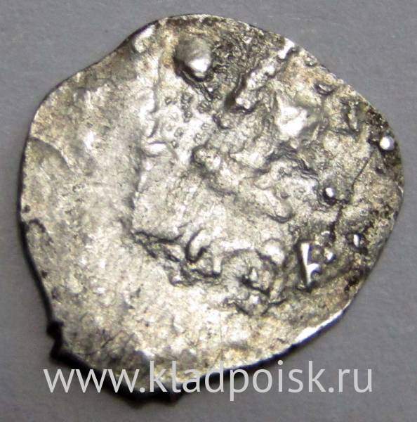 Денга Василий II Васильевич «Тёмный», серебро, Голова/всадник, арт 11 Денга Василий II Васильевич «Тёмный», серебро, Голова/всадник, арт 11