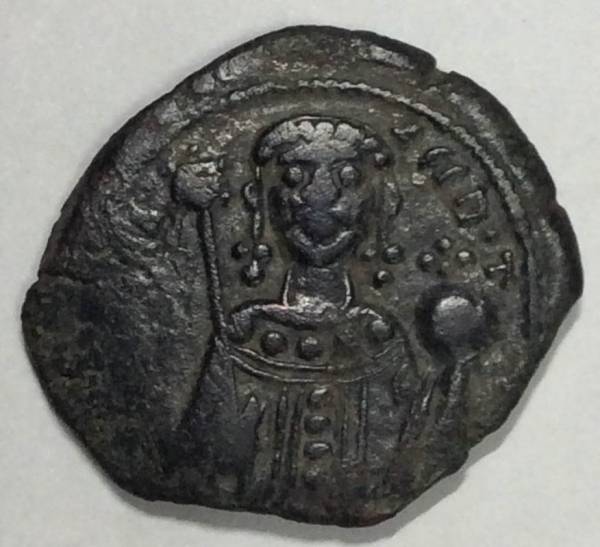 Монета Византии Тетартерон Император Мануил I Комнин 1143 – 1180 гг. Монета Византии Тетартерон Император Мануил I Комнин 1143 – 1180 гг.