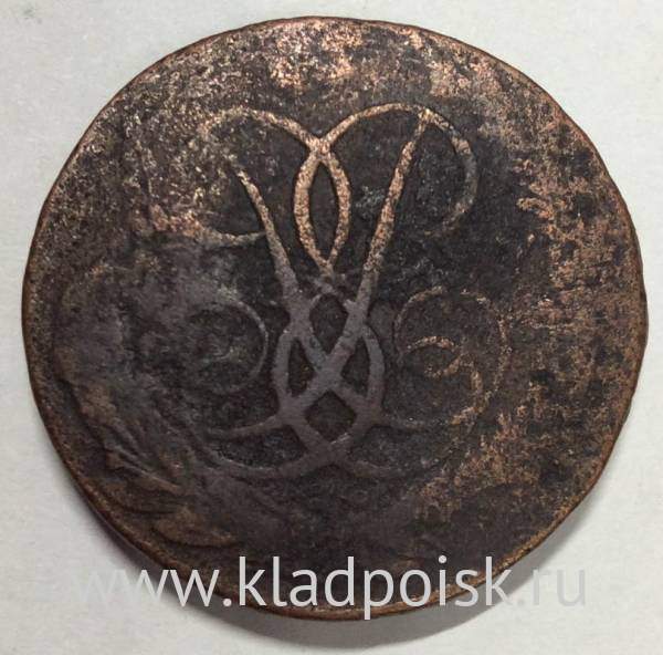 Монета 2 копейки, Российская Империя, Елизавета I Монета 2 копейки, Российская Империя, Елизавета I