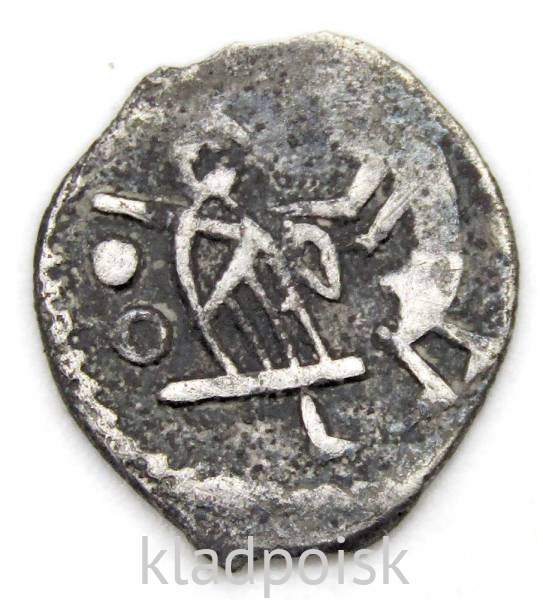 Новгородская денга (чешуя), серебро, период самостоятельности 1420-1478 гг, арт 2
