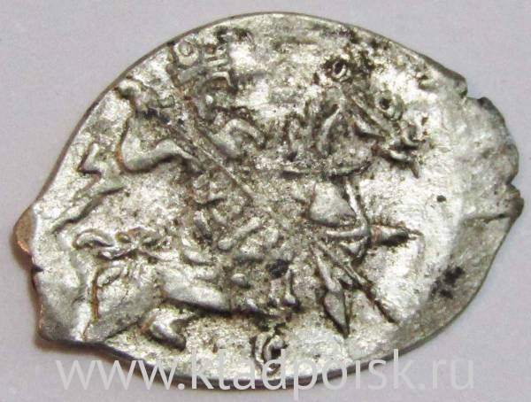 Копейка серебро Фёдор Иванович (чешуя), 1584-1598 гг. Московский денежный двор, арт 2