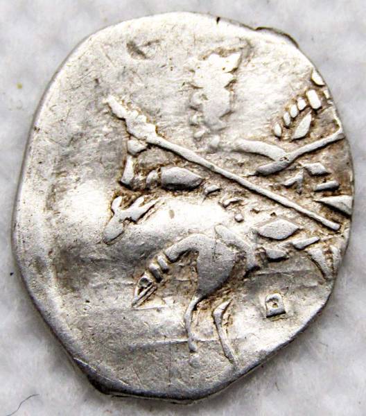 Копейка серебро Борис Федорович Годунов (чешуя), 1598-1605 гг. Новгородский денежный двор