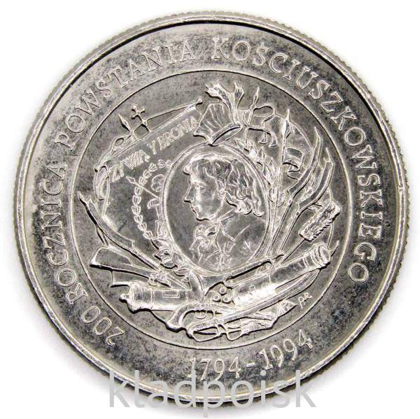 Монета 20000 злотых Польша, 200 лет восстания Тадеуша Костюшко, 1994