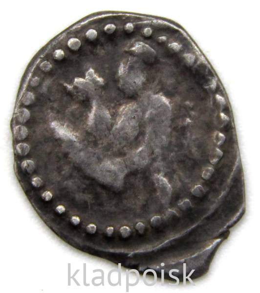 Денга 1416-1423 гг. Василий Дмитриевич, серебро, Северо-Восток ВКМ