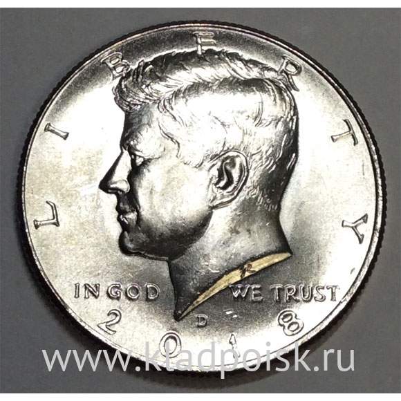 Монета 50 центов США Кеннеди 2018 UNC (D)