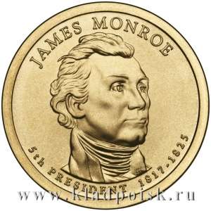 Монета 1 доллар США (2008) 5-ый Президент Джеймс Монро