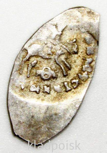 Денга Псковская Василий III (чешуя), серебро, Арт 2 Денга Псковская Василий III (чешуя), серебро, Арт 2