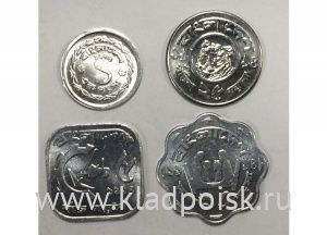 Набор монет Бангладеш 1974-1994, 4 монеты Набор монет Бангладеш 1974-1994, 4 монеты