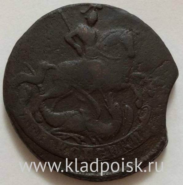 Монета 2 копейки 1759 года, Российская Империя, Елизавета I