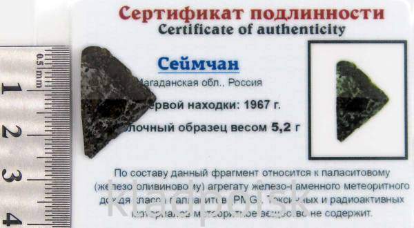 Осколок метеорита Сеймчан арт 3