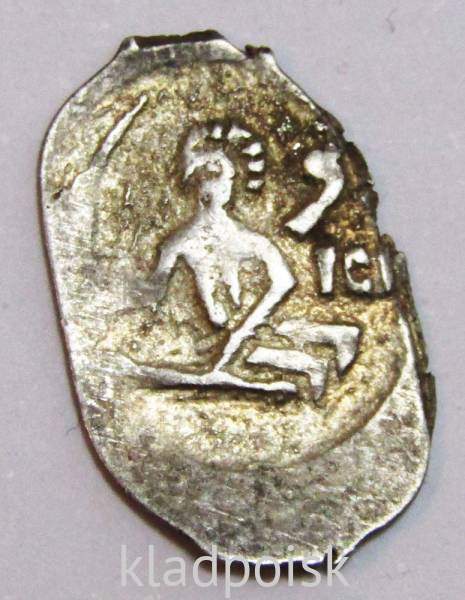 Денга серебро Василий Темный, 4-е правление, 1447 год