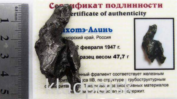 Осколок метеорита Сихотэ-Алинь арт 16