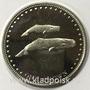 Монета 1 крона Тристан да Кунья – Кашалоты, 2008