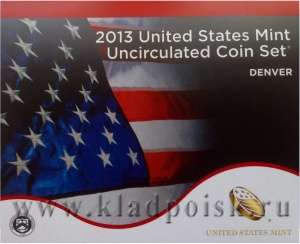 Годовой набор монет США 2013 Денвер, 14 монет