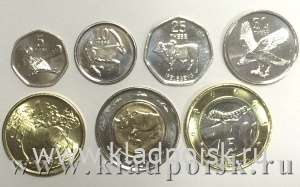 Набор монет Ботсвана Животные 2013, 7 монет Набор монет Ботсвана Животные 2013, 7 монет