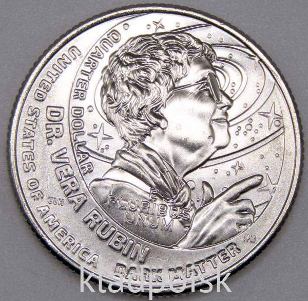 Монета 25 центов США Вера Рубин из серии «Американские женщины» (2025) D